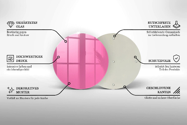 Tábua cozinha Cor rosa