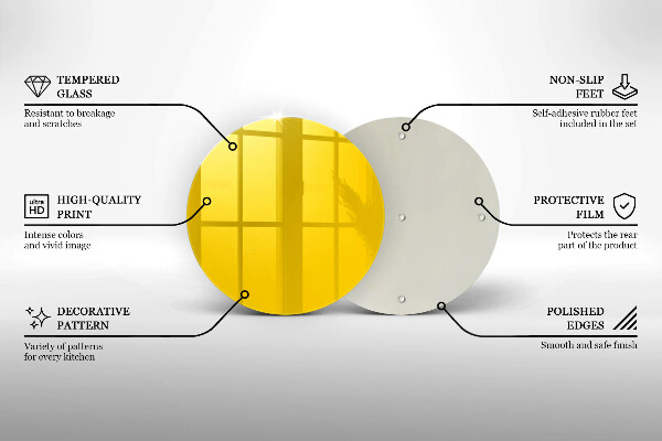 Tábua para cozinha Cor amarela