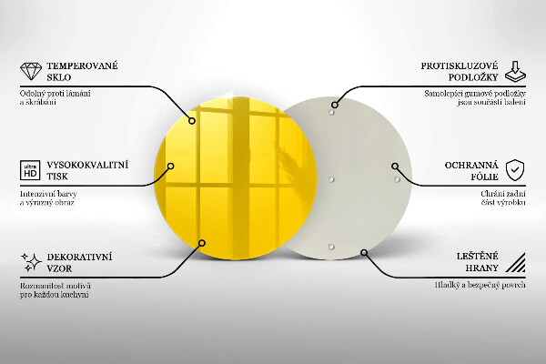 Tábua para cozinha Cor amarela
