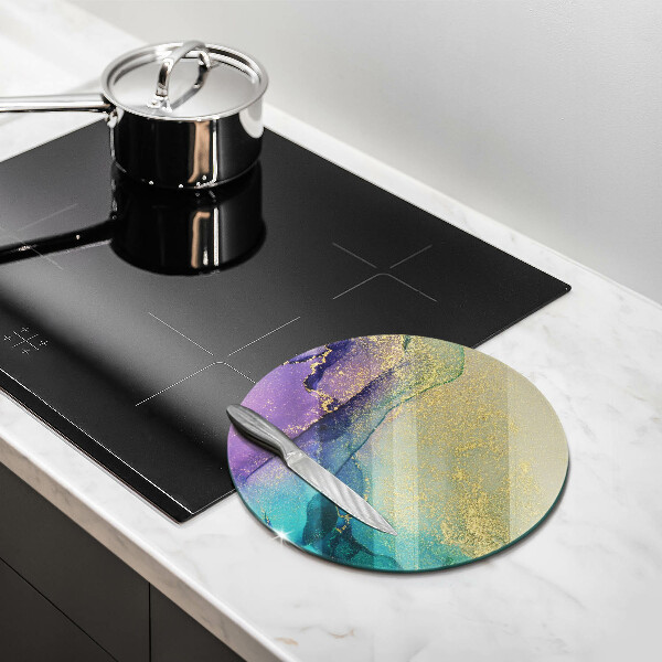 Tábua de cortar Fundo com ouro