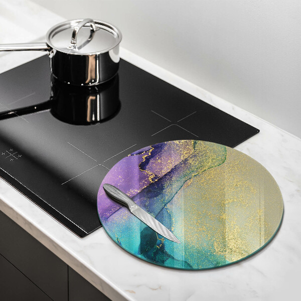 Tábua de cortar Fundo com ouro