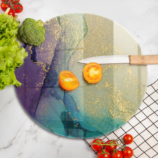 Tábua de cortar Fundo com ouro