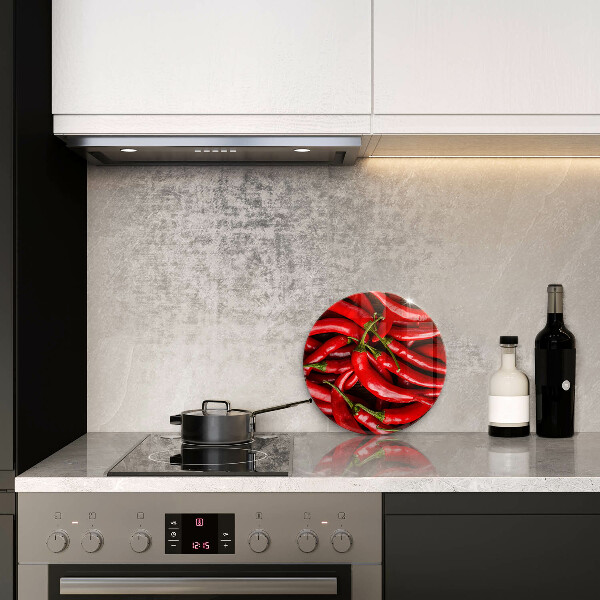 Tábua de vidro Pimentas picantes