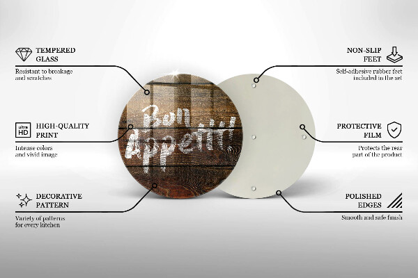 Tábua cozinha Placa de Bon Appetit nos painéis