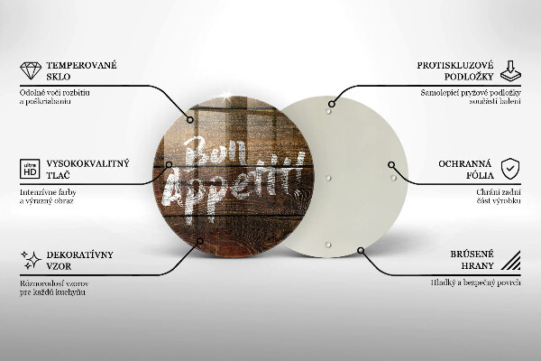 Tábua cozinha Placa de Bon Appetit nos painéis