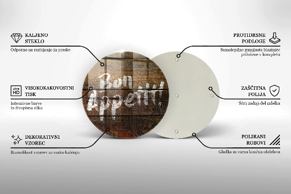 Tábua cozinha Placa de Bon Appetit nos painéis