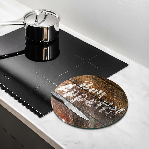 Tábua cozinha Placa de Bon Appetit nos painéis