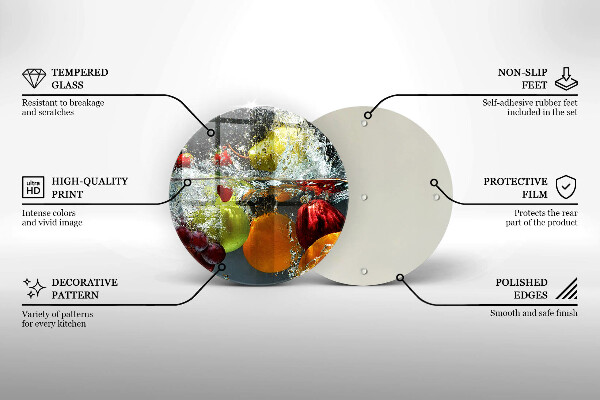 Tábua de corte Fruta suculenta na água