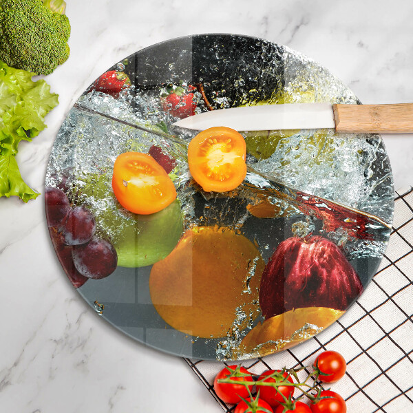 Tábua de corte Fruta suculenta na água