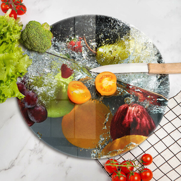 Tábua de corte Fruta suculenta na água