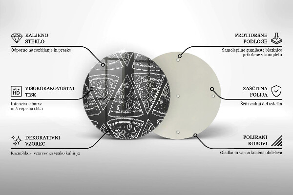 Tábua para corte Ilustração de pizza