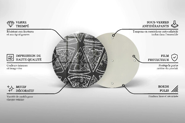 Tábua para corte Ilustração de pizza