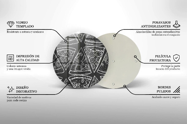 Tábua para corte Ilustração de pizza