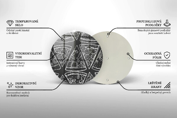 Tábua para corte Ilustração de pizza