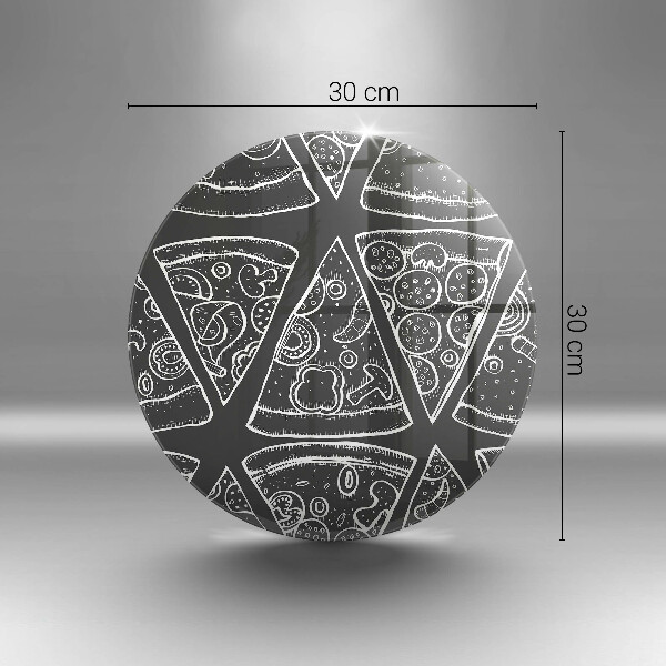 Tábua para corte Ilustração de pizza