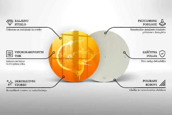 Tábua corte Fruta laranja suculenta