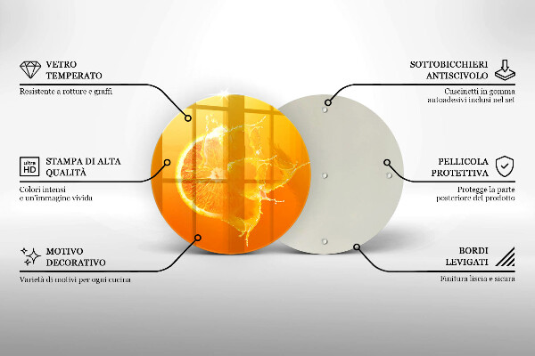Tábua corte Fruta laranja suculenta