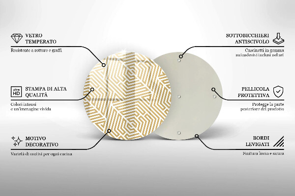 Tábua para corte Linhas geométricas