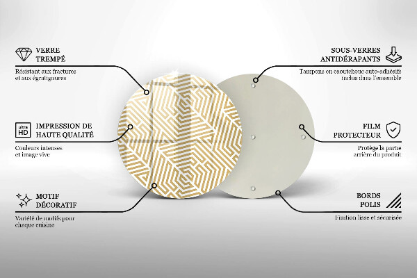 Tábua para corte Linhas geométricas