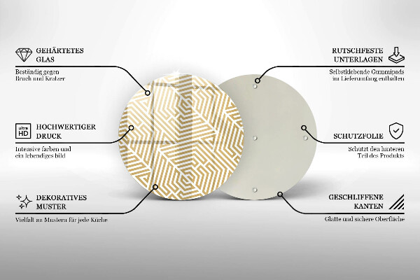 Tábua para corte Linhas geométricas