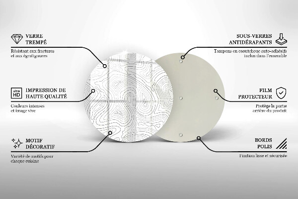 Tábua corte Formas abstratas