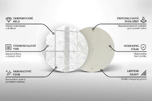 Tábua corte Formas abstratas