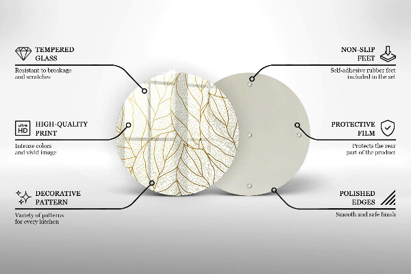 Tábua para corte Padrão de folha de arte de linha