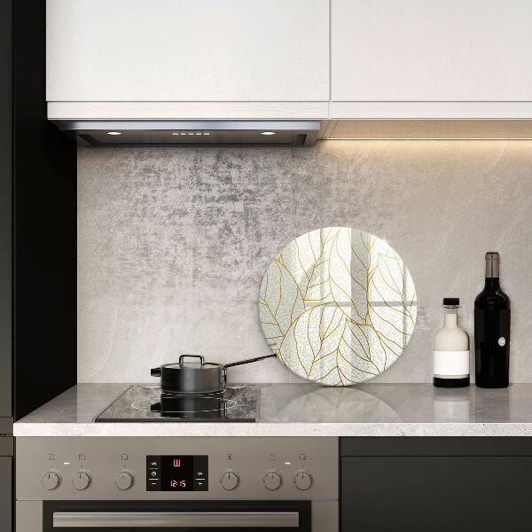 Tábua para corte Padrão de folha de arte de linha