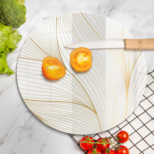 Tábua de vidro Padrão de linha moderno