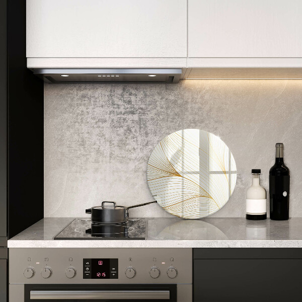 Tábua de vidro Padrão de linha moderno