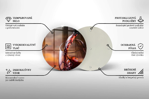 Tábua de corte Vinho tinto e uma taça