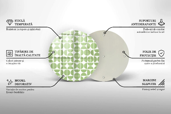 Tábua cozinha Padrão de formas boho