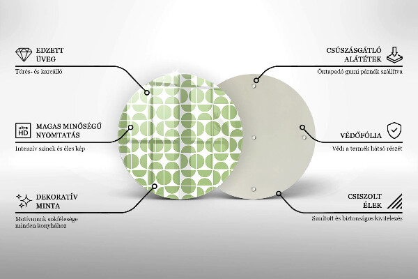 Tábua cozinha Padrão de formas boho