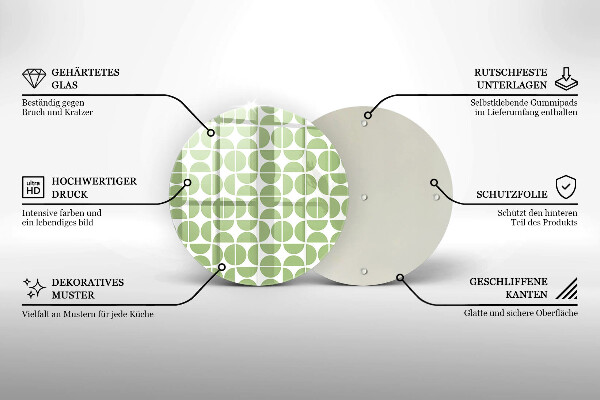 Tábua cozinha Padrão de formas boho