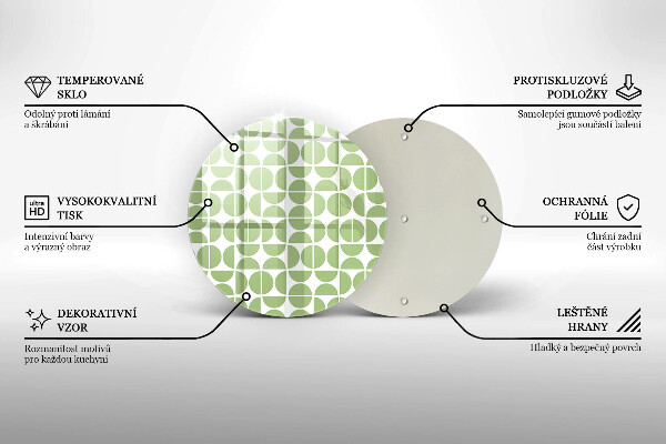 Tábua cozinha Padrão de formas boho