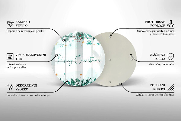 Tábua para cozinha Inscrição de Feliz Natal