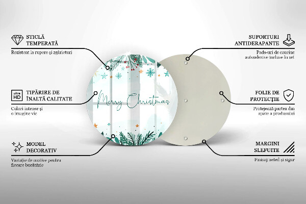 Tábua para cozinha Inscrição de Feliz Natal