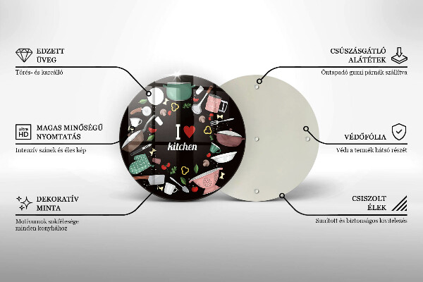 Tábua cozinha Eu amo ilustração de cozinha