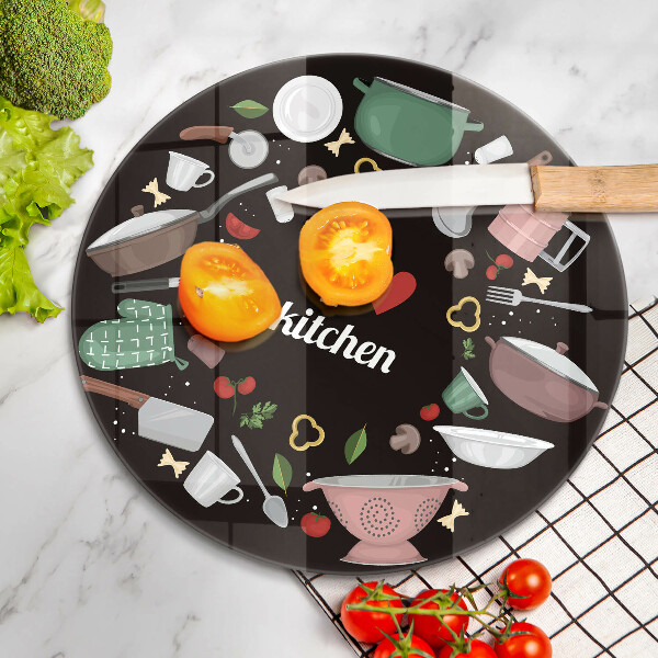 Tábua cozinha Eu amo ilustração de cozinha