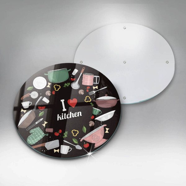 Tábua cozinha Eu amo ilustração de cozinha