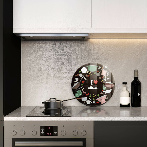 Tábua cozinha Eu amo ilustração de cozinha