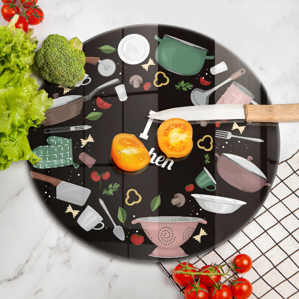 Tábua cozinha Eu amo ilustração de cozinha