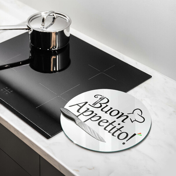 Tábua para cozinha A inscrição Buon Appetito!