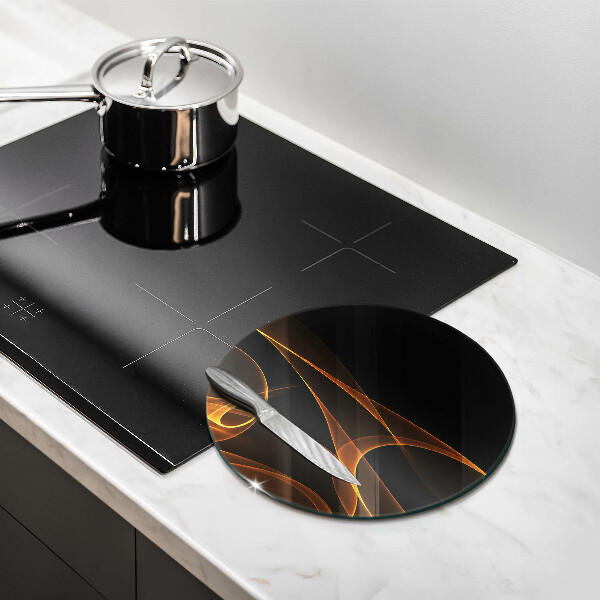 Tábua de vidro Linhas abstratas