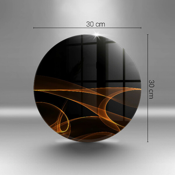 Tábua de vidro Linhas abstratas