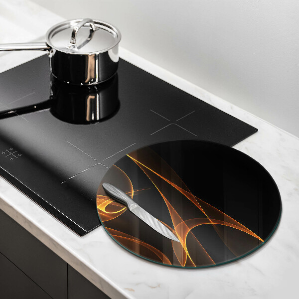 Tábua de vidro Linhas abstratas