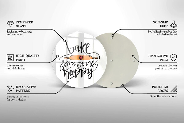 Tábua para cozinha Asse alguém feliz