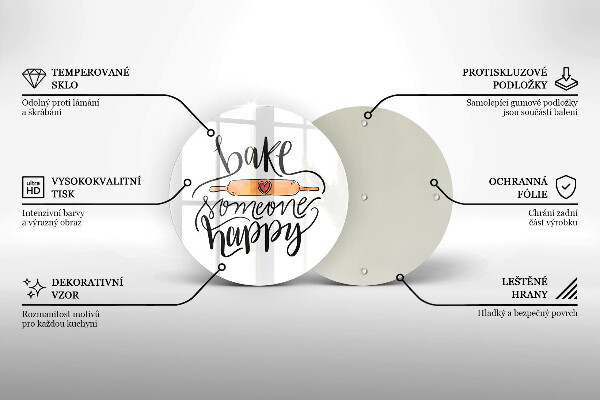 Tábua para cozinha Asse alguém feliz