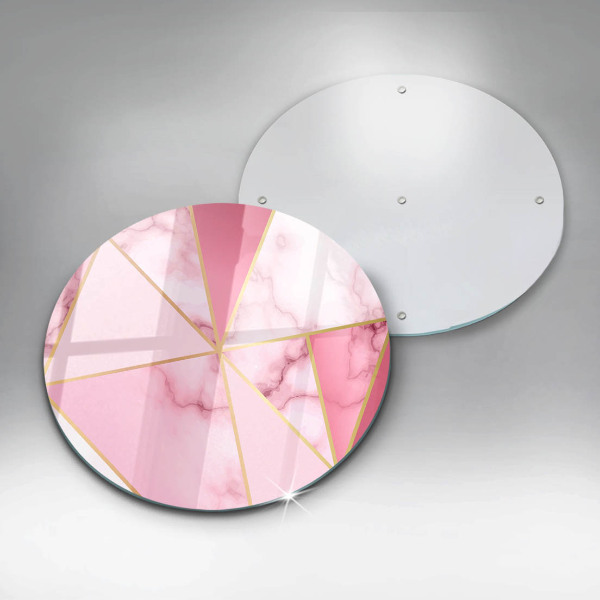 Tábua de vidro Mármore geométrico