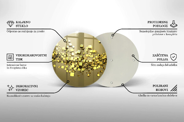 Tábua de cortar alimentos Geometria 3D abstrata